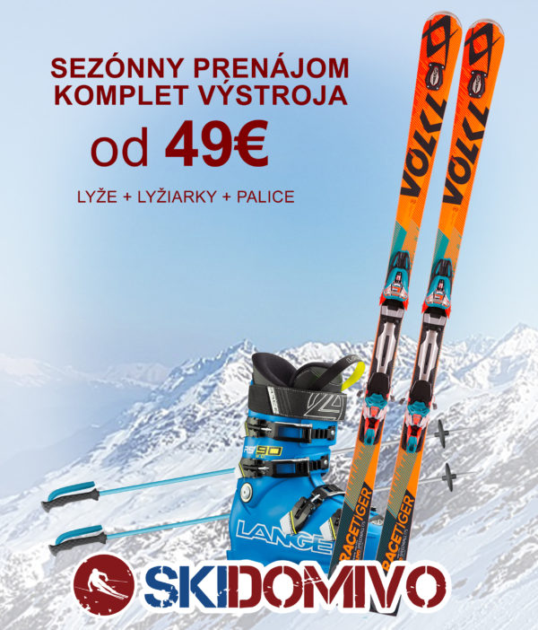 Sezónny prenájom lyžiarskeho výstroja, ročný prenájom lyží, Nitra