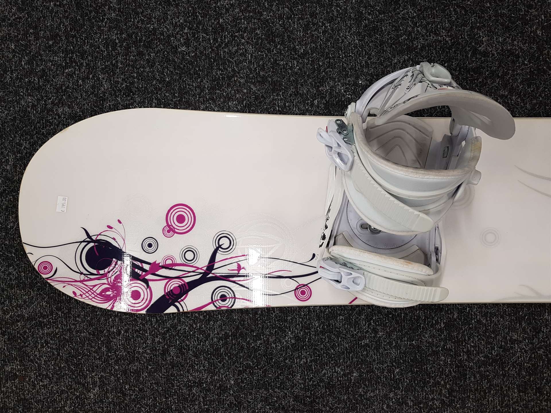 Placă de snowboard CRAZY CREEK Divane second-hand + legături Fire Fly mărimea M/L