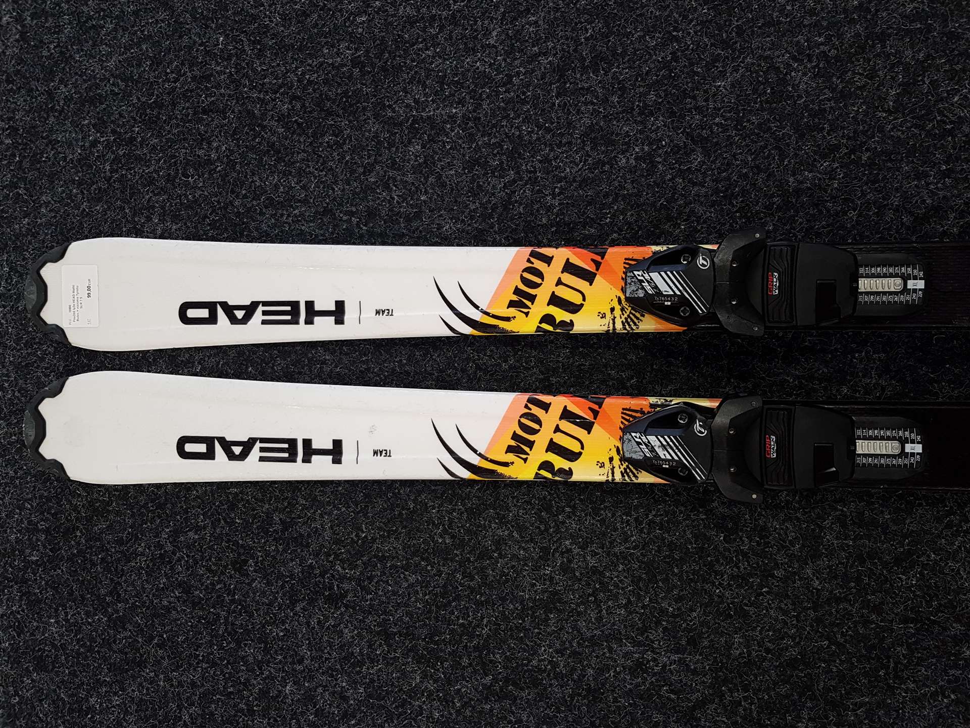 Skis HEAD Mothl Rules d'occasion + fixations Tyrolia SLR 7.5