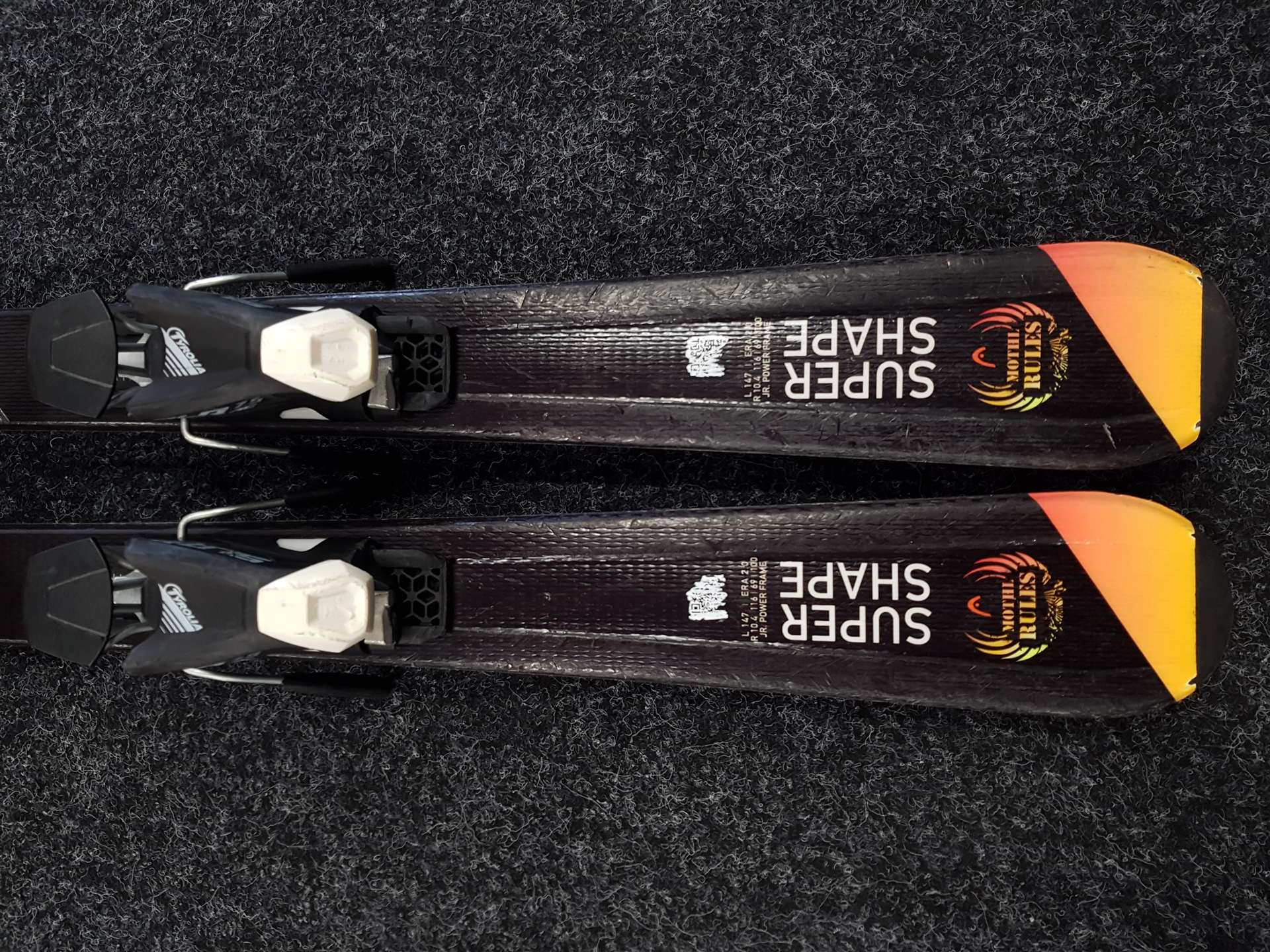Skis HEAD Mothl Rules d'occasion + fixations Tyrolia SLR 7.5