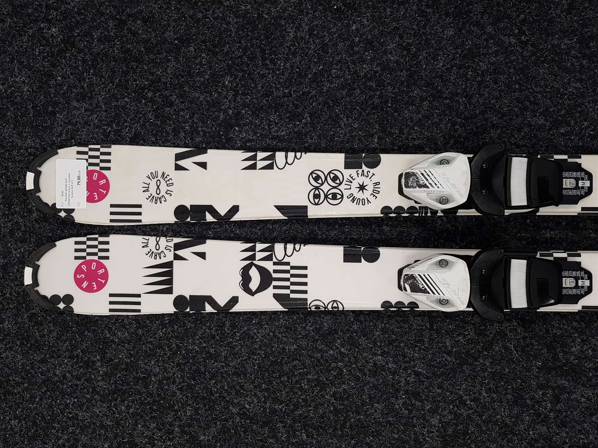 Gebrauchte SPORTEN Venus Kinderski + Tyrolia SLR 4.5 Bindungen