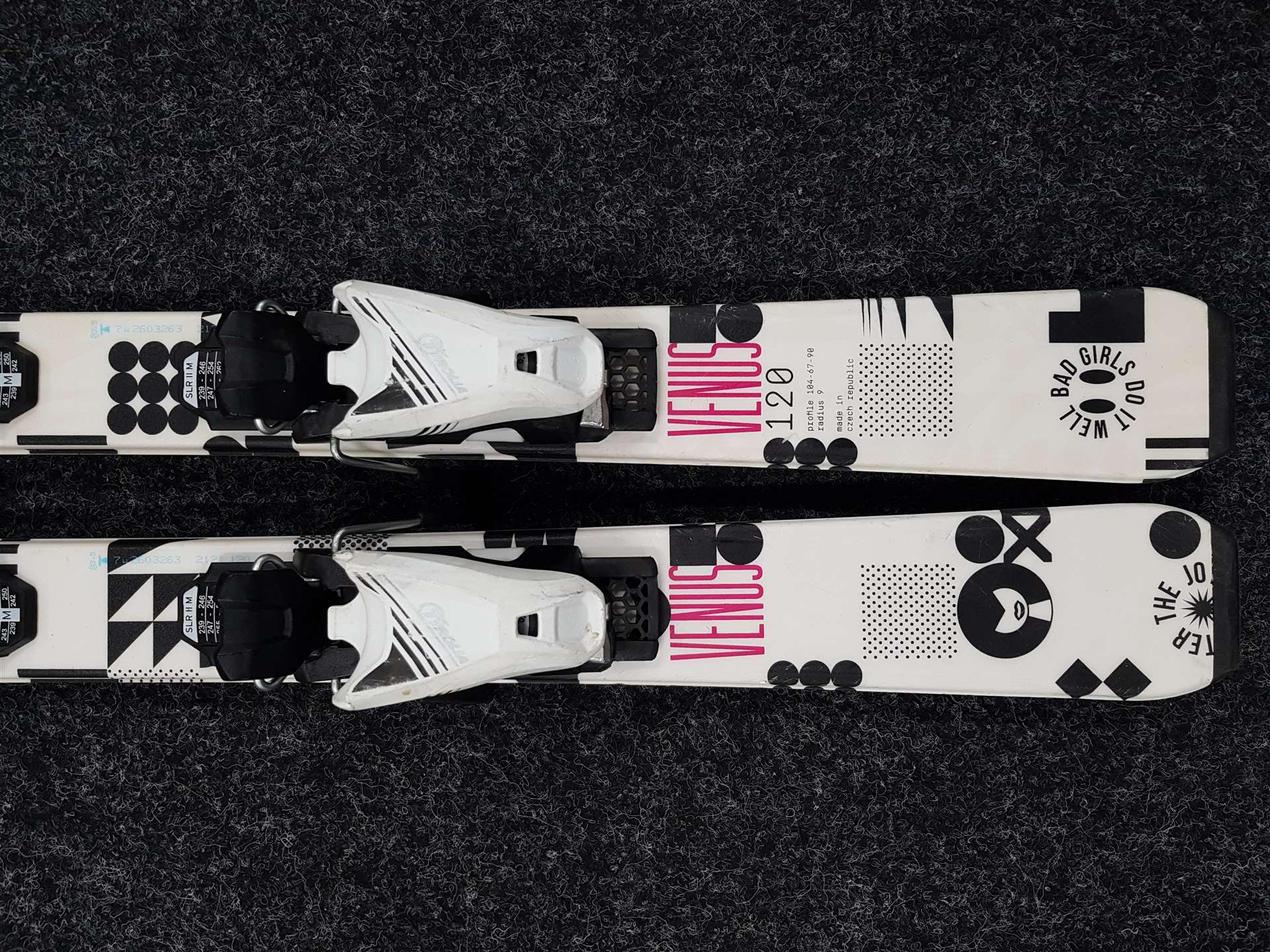 Gebrauchte SPORTEN Venus Kinderski + Tyrolia SLR 4.5 Bindungen