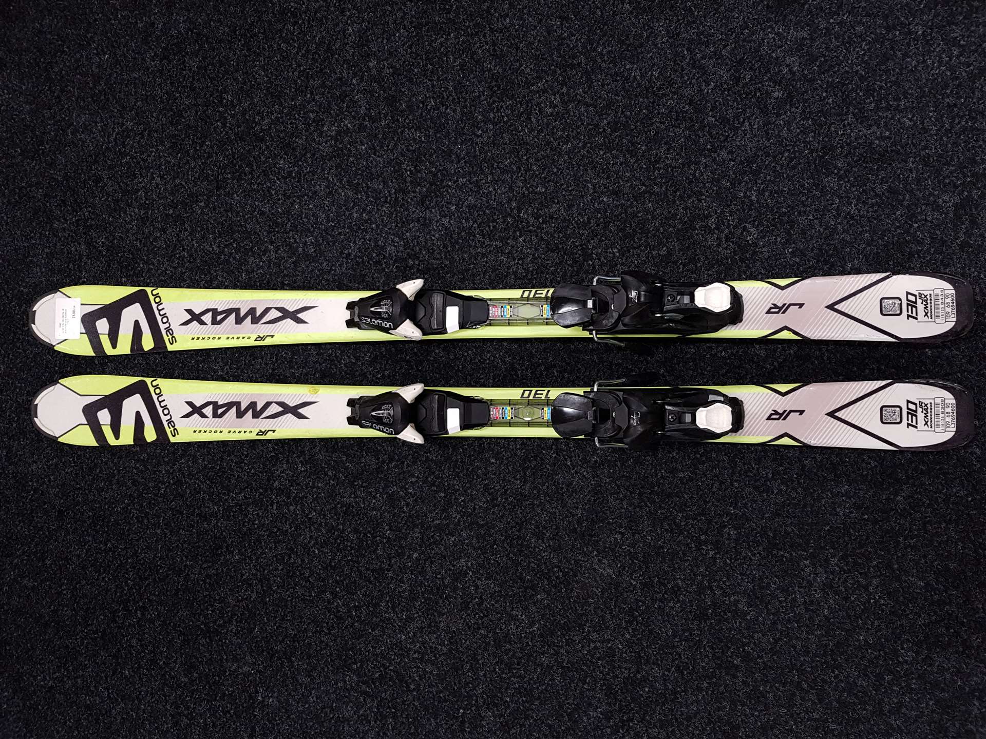 Gebrauchte SALOMON JR Xmax Skier + Salomon ETK 7 Bindungen