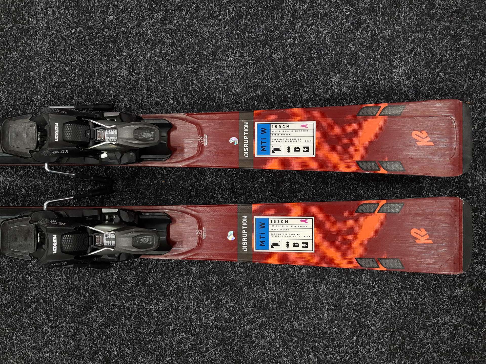 Skis K2 Disruption MTi W d'occasion + fixations Marker 11