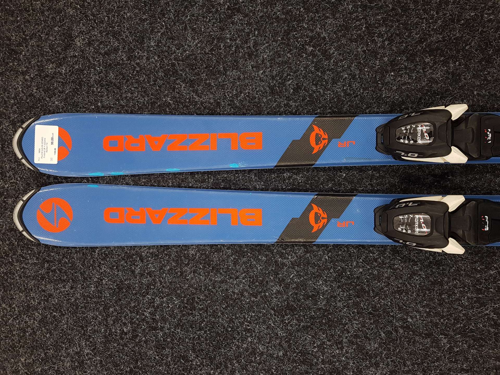 Gebrauchte Ski BLIZZARD Firebird JR + Bindungen Marker 7.0