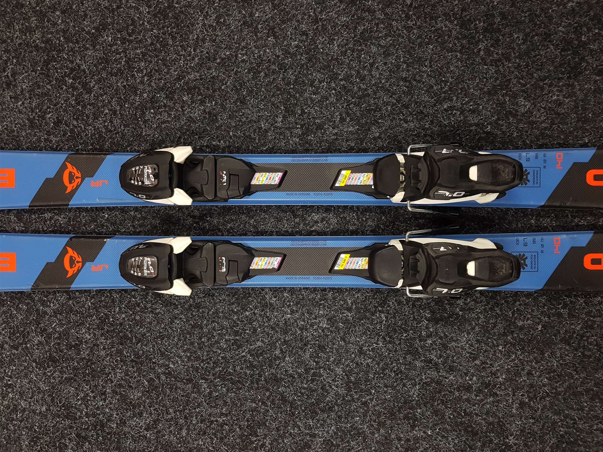 Gebrauchte Ski BLIZZARD Firebird JR + Bindungen Marker 7.0