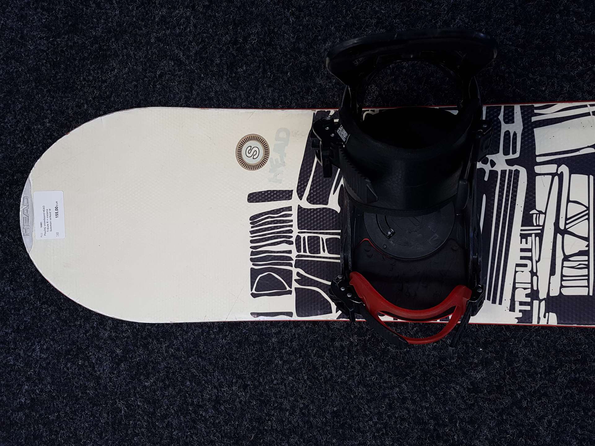 Snowboard HEAD Tribute R d'occasion + fixations Salomon taille M