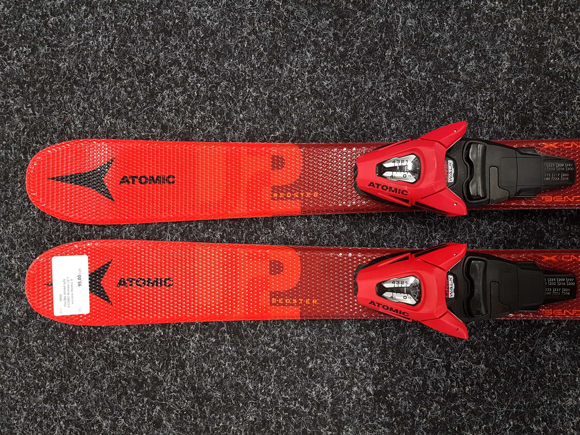 Schiuri pentru copii folosite ATOMIC Redster J2 + legături Atomic 5
