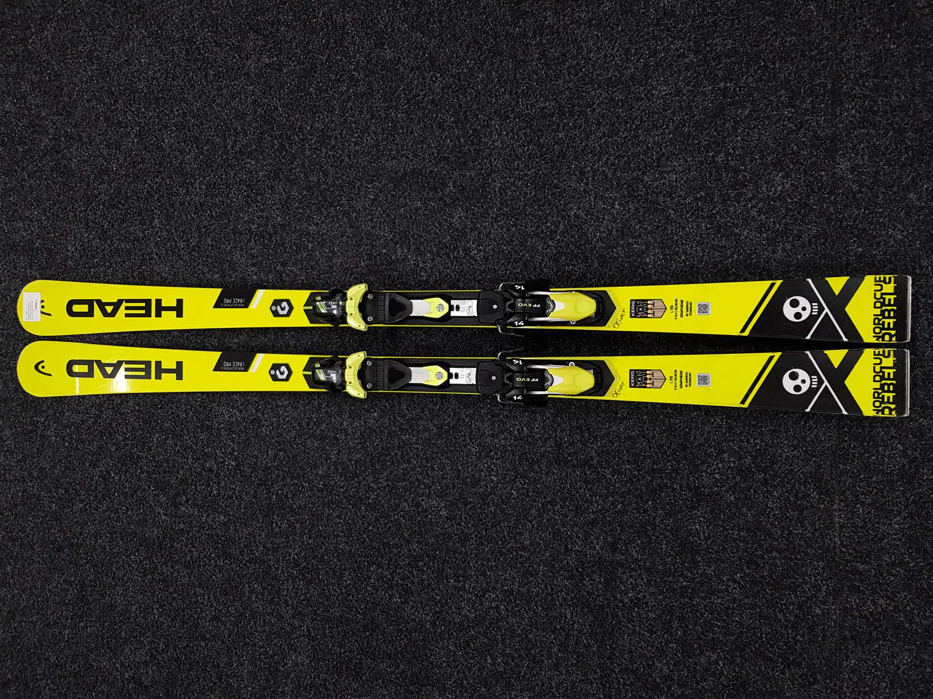 Gebrauchte Ski HEAD I.Race PRO World Cup Rebels + Bindungen Head Freeflex EVO 14