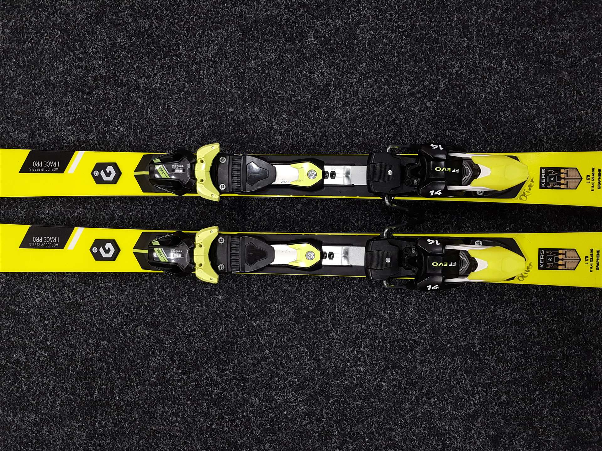 Gebrauchte Ski HEAD I.Race PRO World Cup Rebels + Bindungen Head Freeflex EVO 14