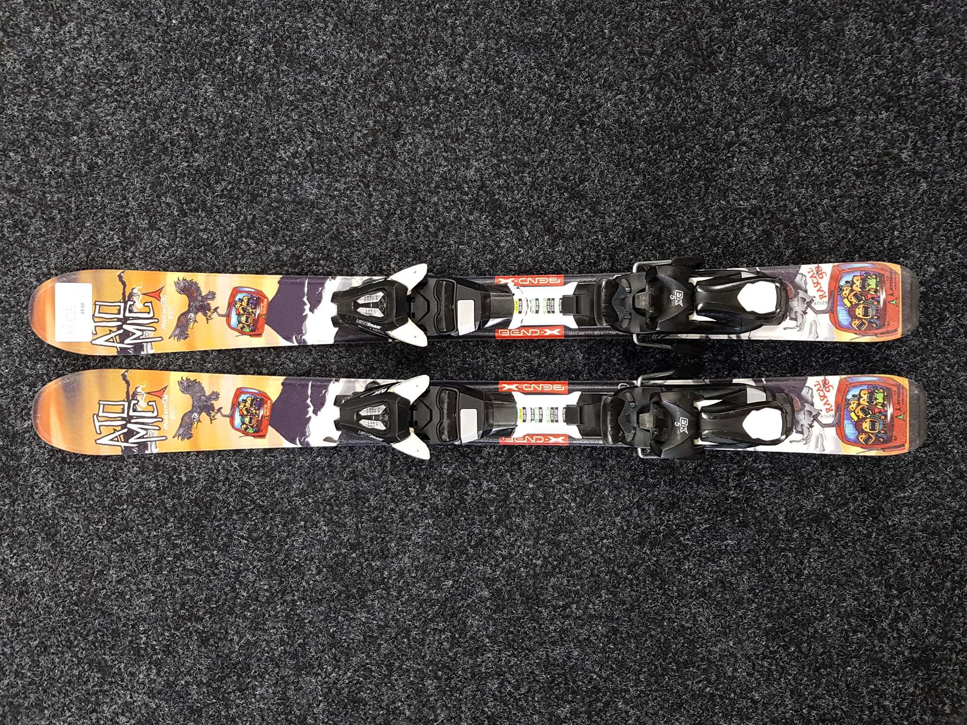 Použité dětské lyže ATOMIC Rascal 90 + vázání Ezytrak ETK 5