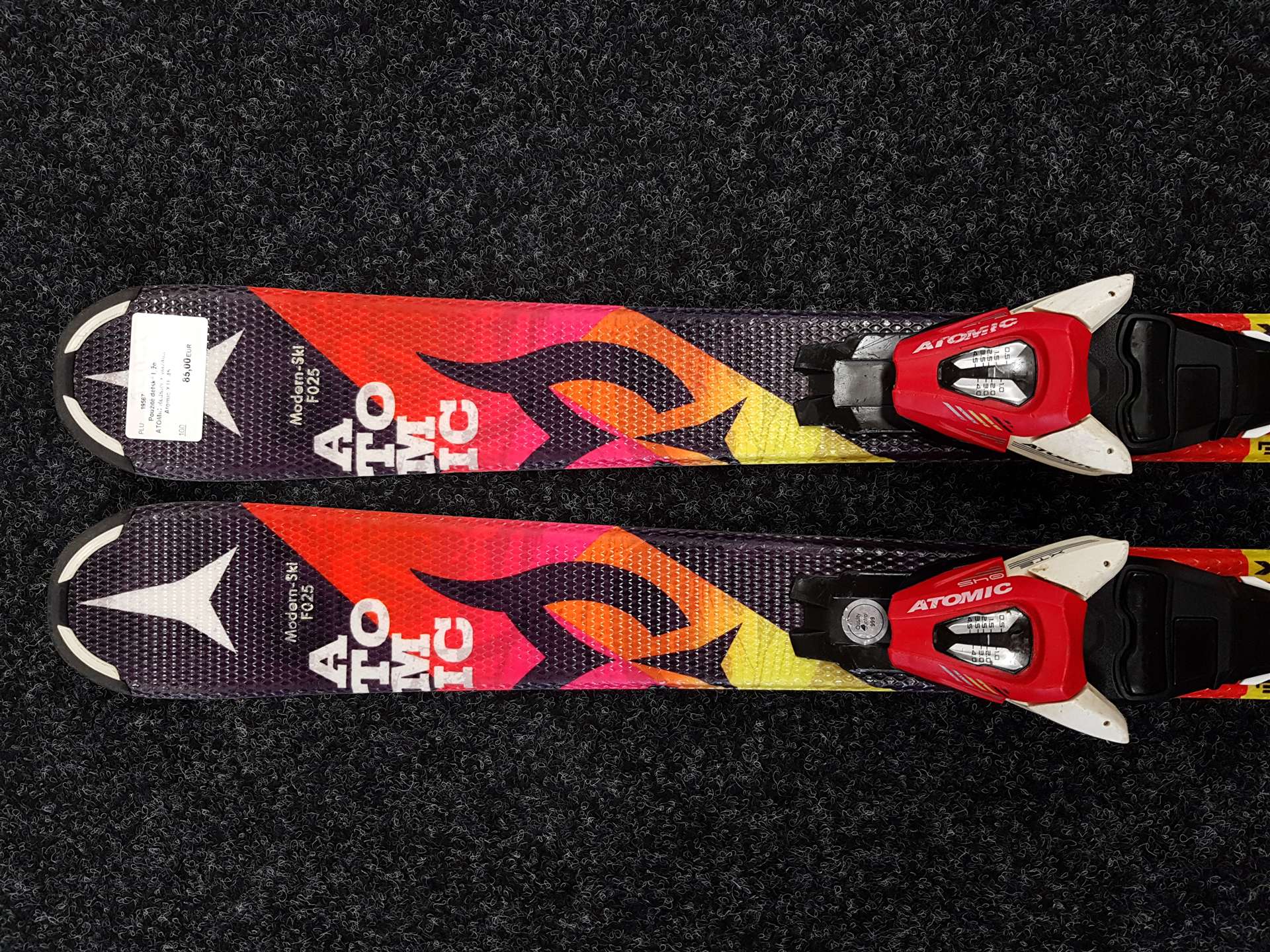 Rabljene dječje skije ATOMIC Redster + vezovi Atomic XTE 45