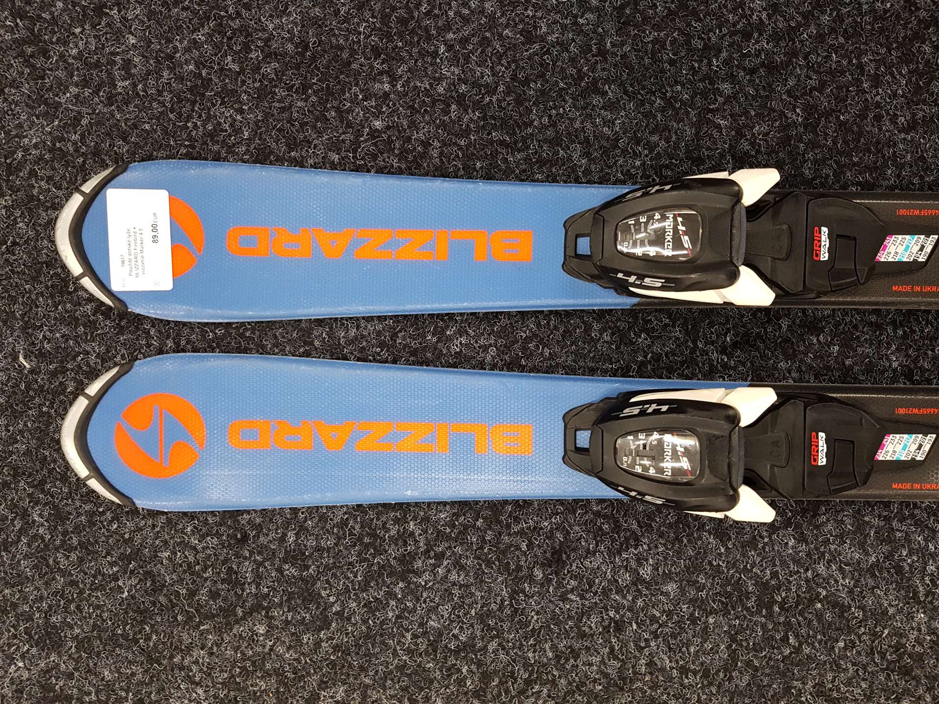Használt BLIZZARD Firebird gyermek síléc + Marker 4.5 kötés