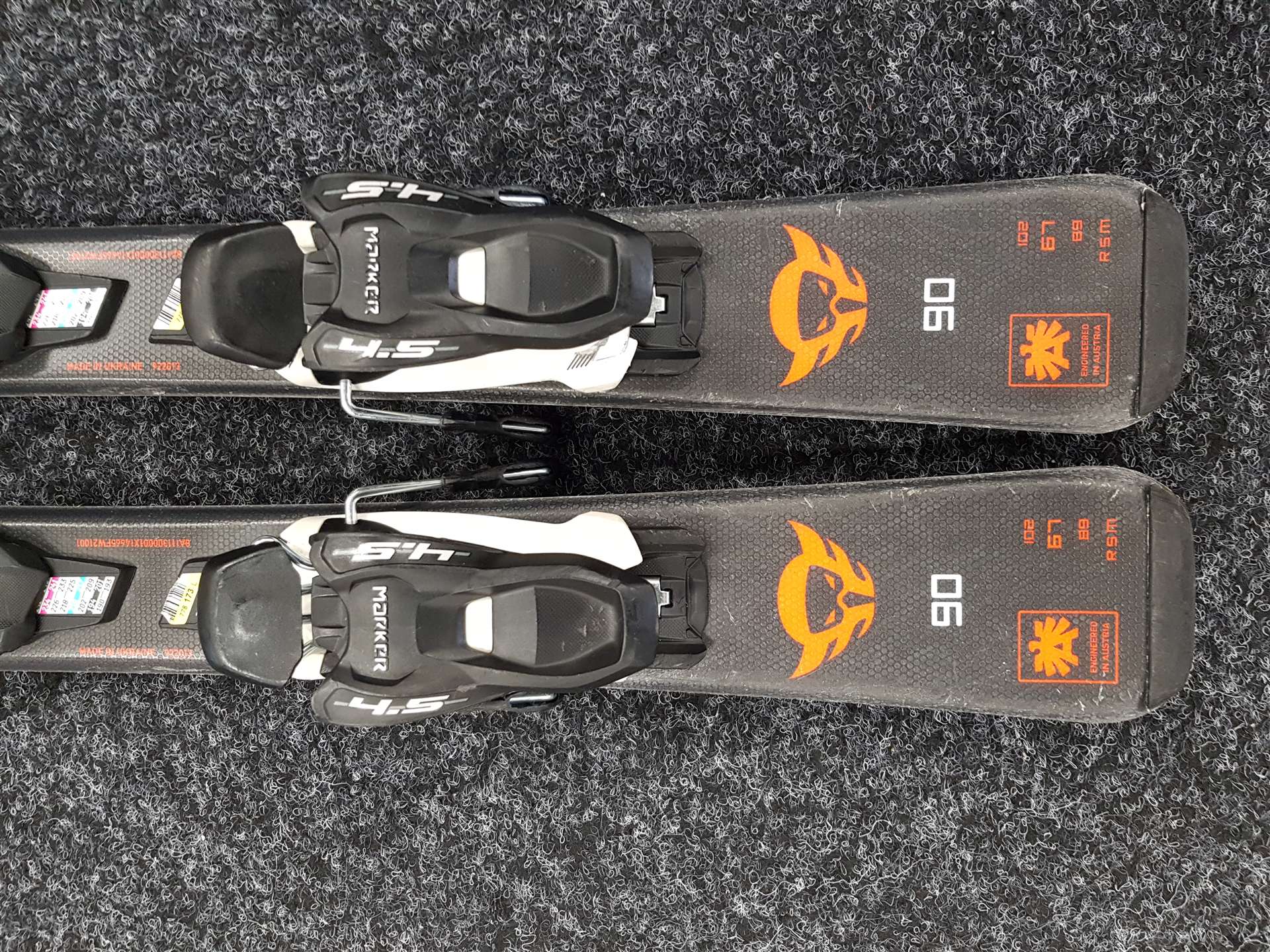 Használt BLIZZARD Firebird gyermek síléc + Marker 4.5 kötés