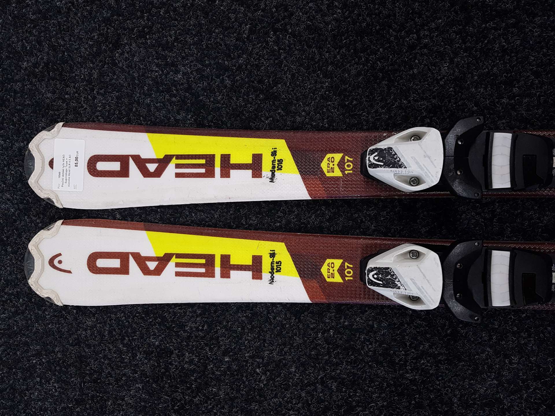 Używane narty dziecięce HEAD Supershape Team + wiązania Head SLR 4.5 AC