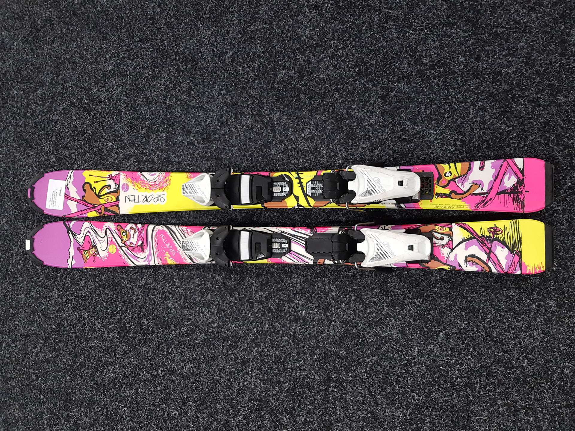 Použité dětské lyže SPORTEN Bugaboo Girl + vázání Tyrolia SLR 4.5