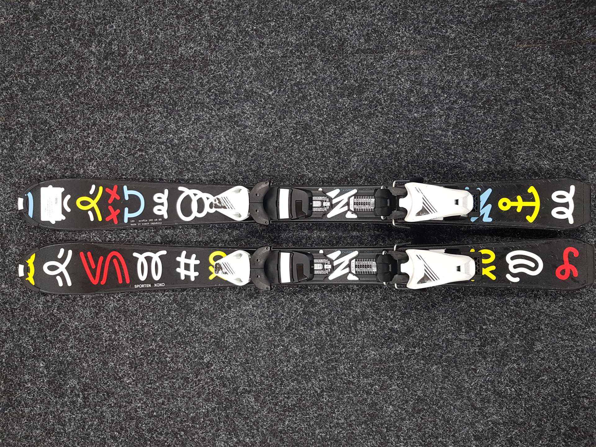 Použité dětské lyže SPORTEN XOXO + vázání Tyrolia SLR 4,5