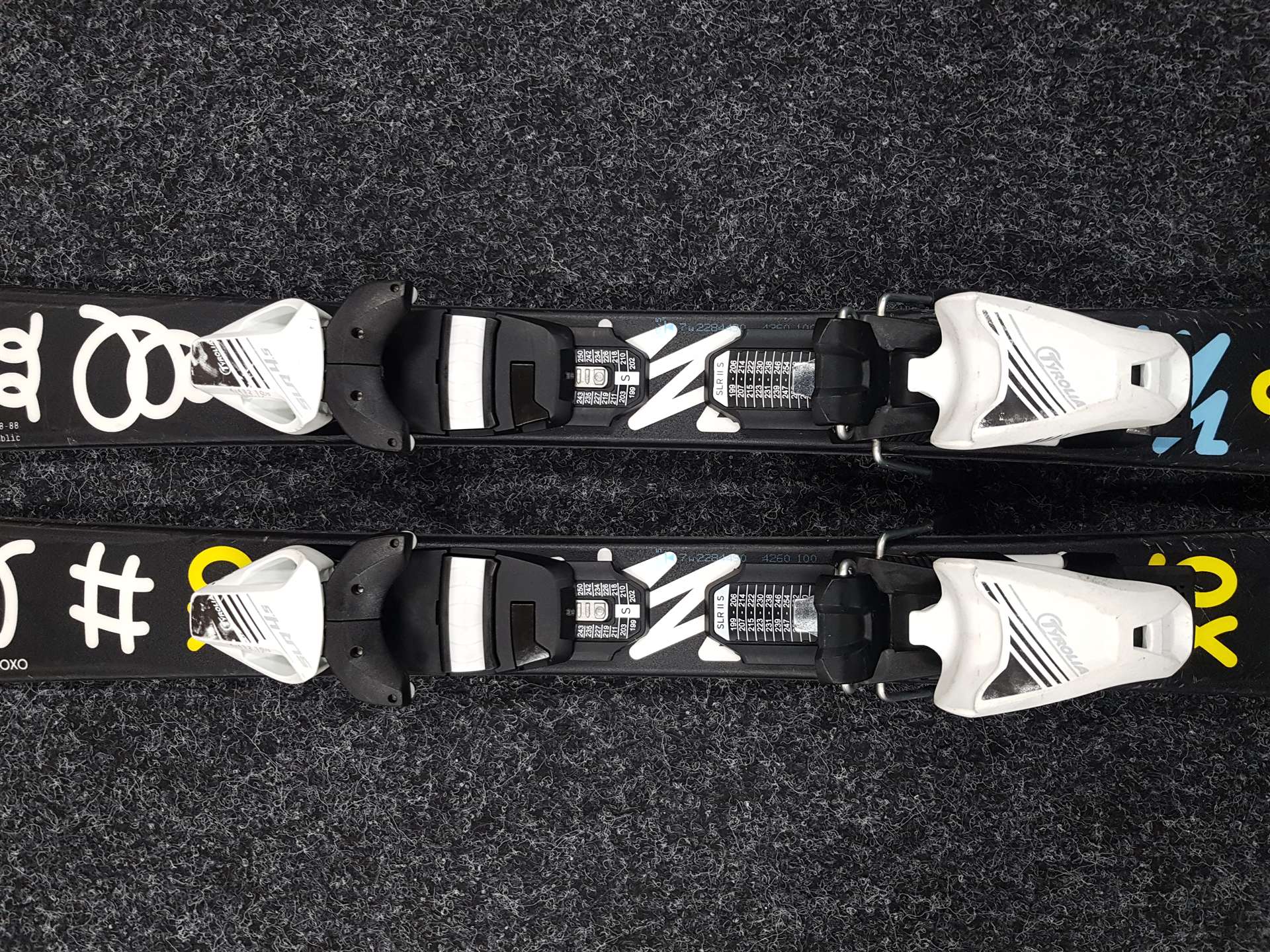 Použité dětské lyže SPORTEN XOXO + vázání Tyrolia SLR 4,5