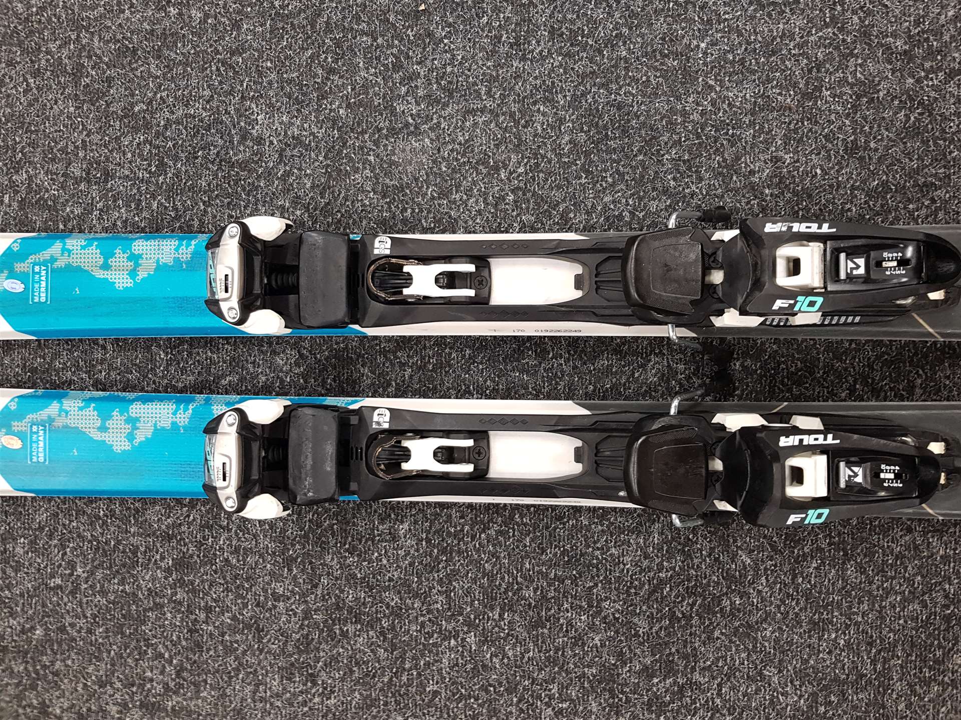 Gebrauchte Alpinski VOLKL VTA 80 + MARKER F10 TOUR + Gebrauchte Riemen