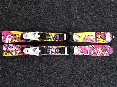 Skis enfant d'occasion SPORTEN Rocker + fixations Tyrolia SLR 4.5