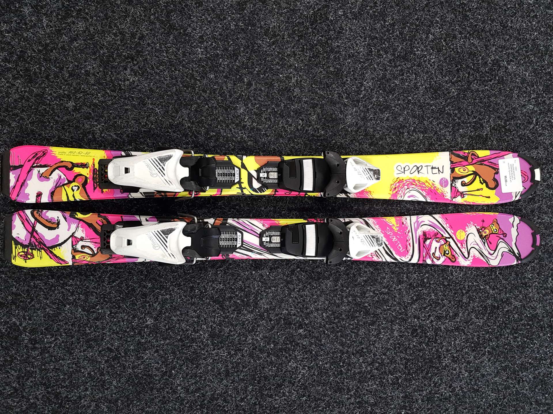 Skis enfant d'occasion SPORTEN Rocker + fixations Tyrolia SLR 4.5