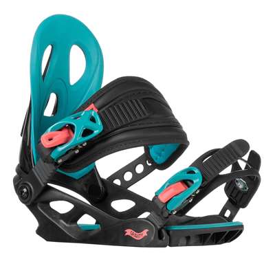 fixation de snowboard Gravity G1 JR Noir/Rose/Sarcelle