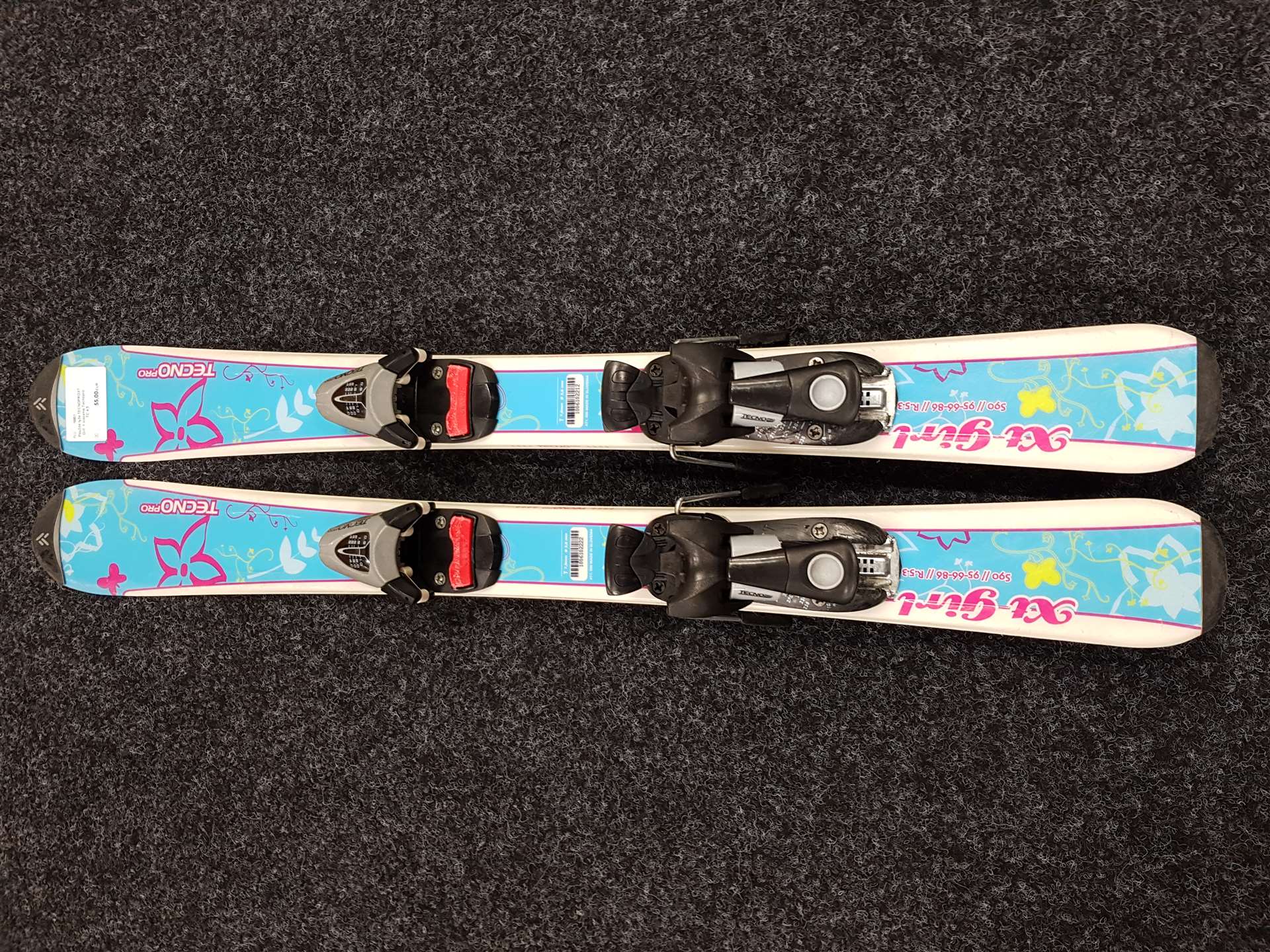 Použité lyže TECNOPROXT Girl  + viazanie Tecnopro TC 4,5