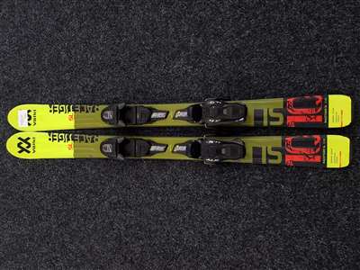 Esquís infantiles usados VOLKL Racetiger SL + fijaciones Marker 4.5