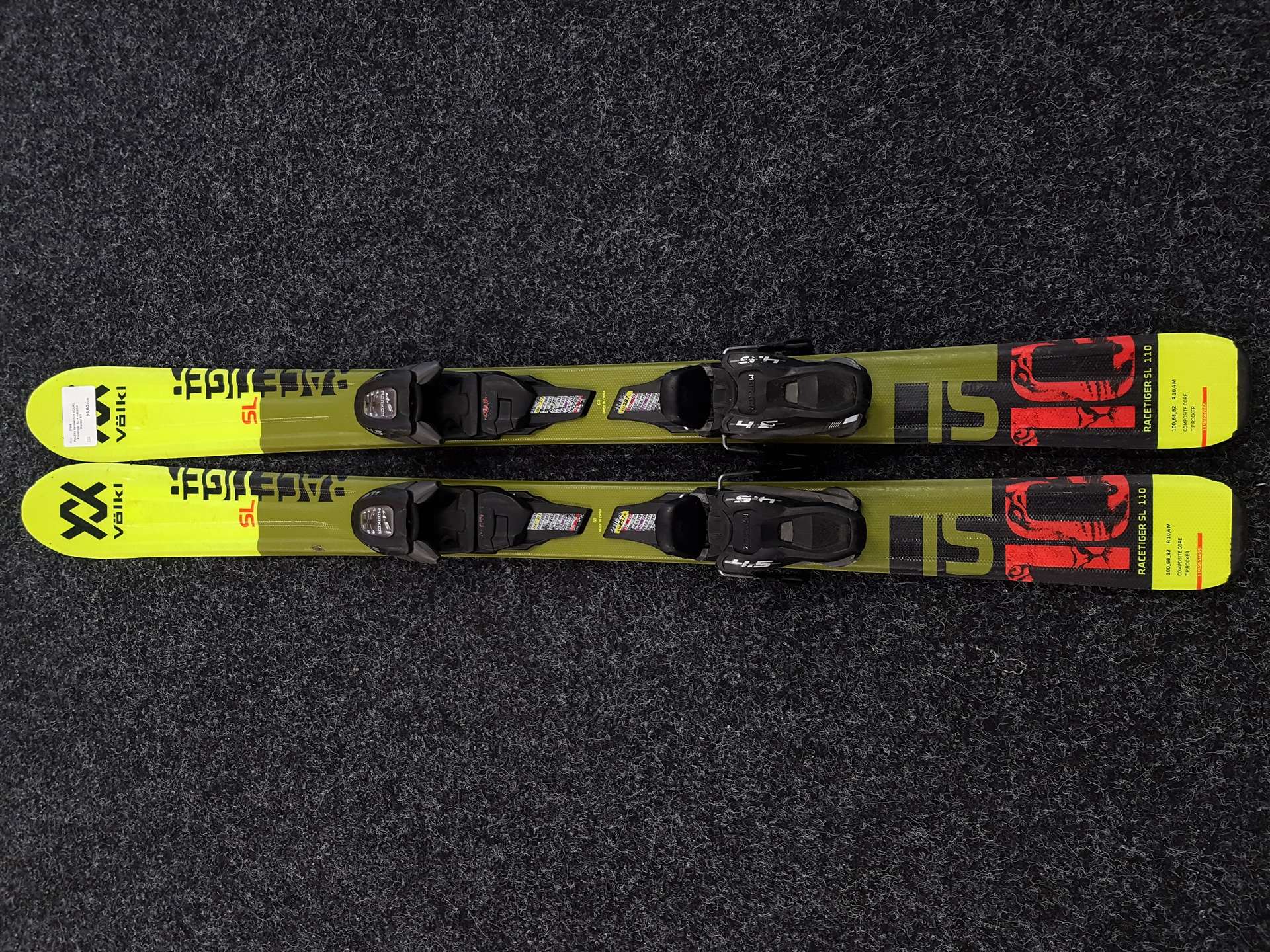 Sci usati per bambini VOLKL Racetiger SL + attacchi Marker 4.5