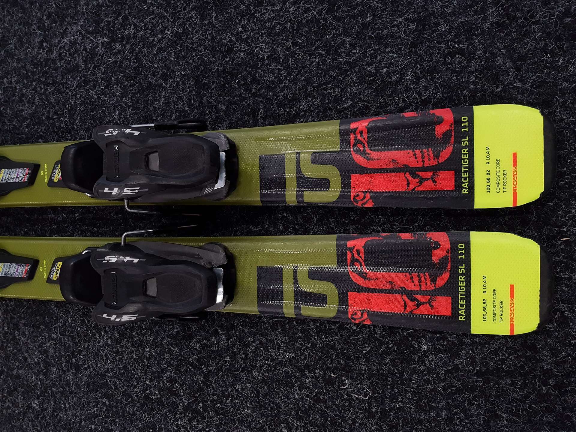 Sci usati per bambini VOLKL Racetiger SL + attacchi Marker 4.5