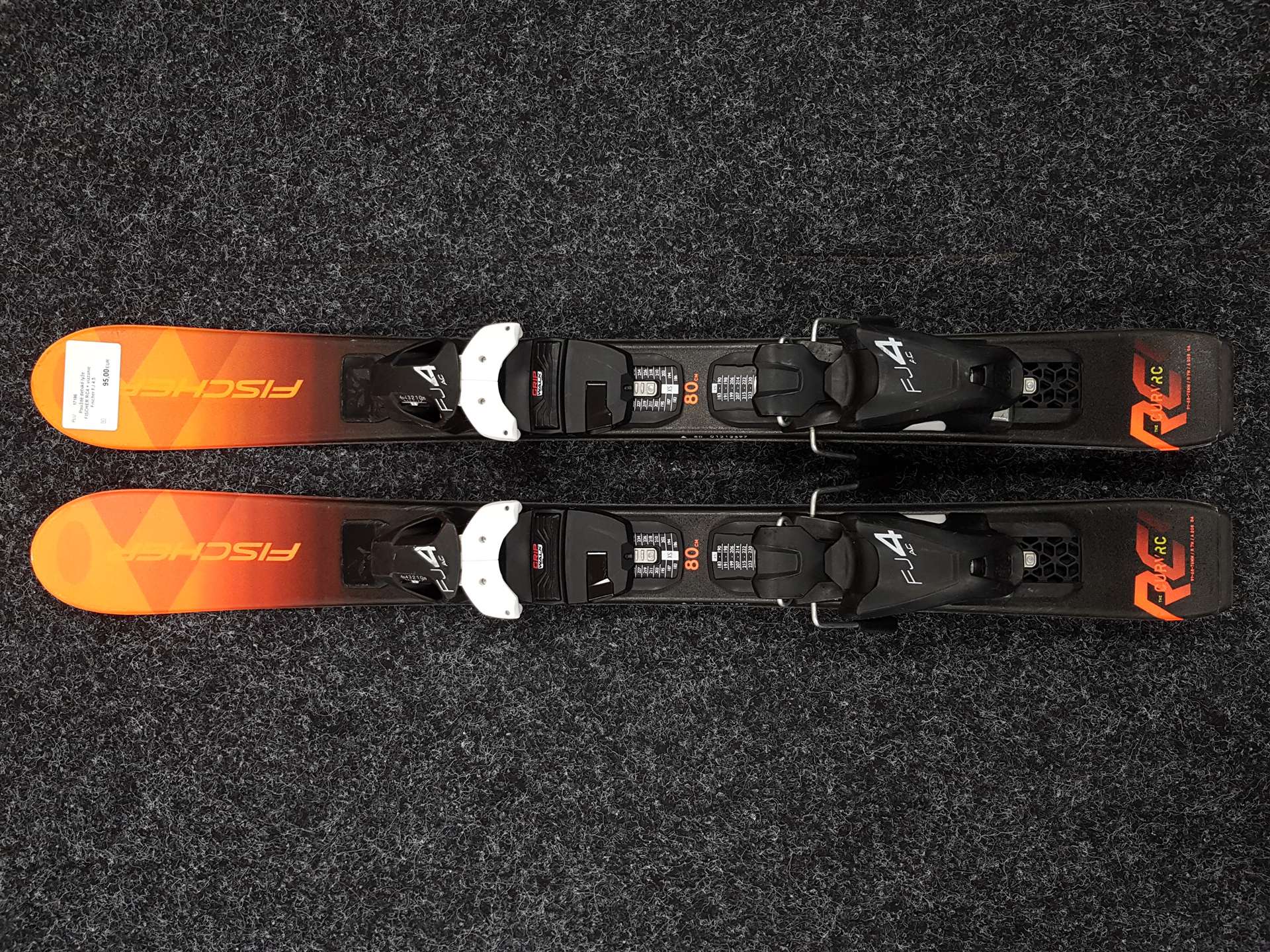 Gebrauchte Kinderski FISCHER RC4 + Bindungen Fischer FJ 4.5
