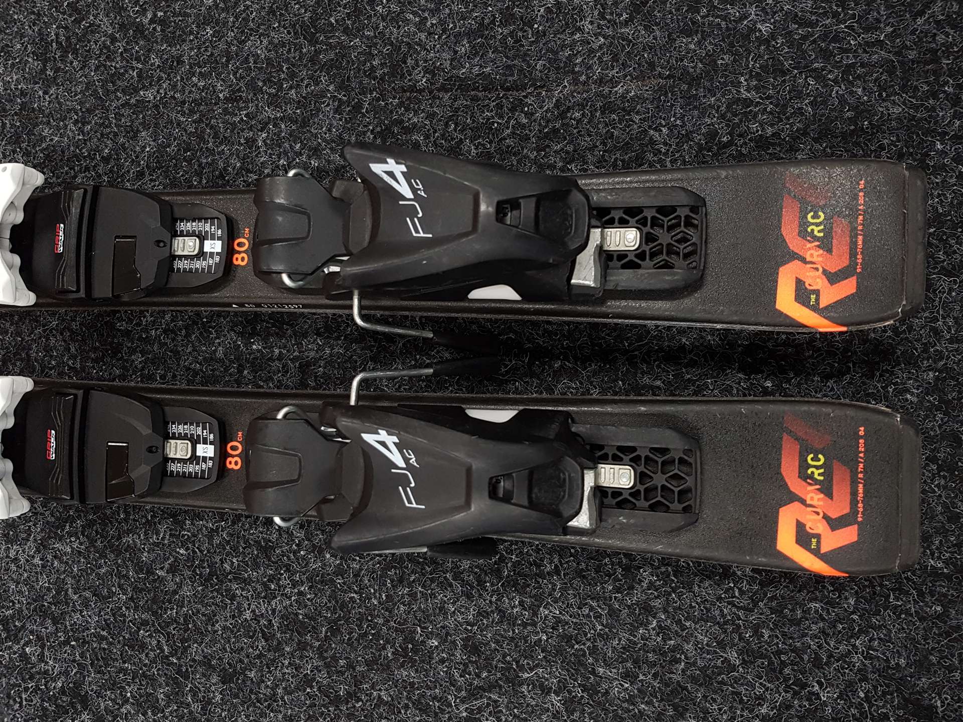 Gebrauchte Kinderski FISCHER RC4 + Bindungen Fischer FJ 4.5