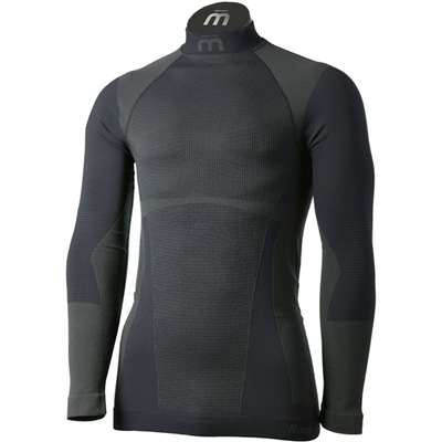 Ropa interior térmica para hombre MICO MAGLIA LUPETTO M/L WARM CONTROL, NEGRO