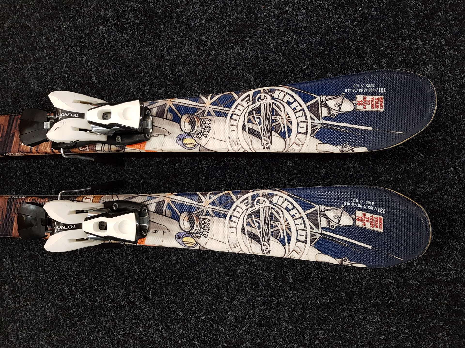 Gebrauchte Freestyle-Ski TECNOPRO I Stop For Nothing + Bindungen Tecnopro TL 70