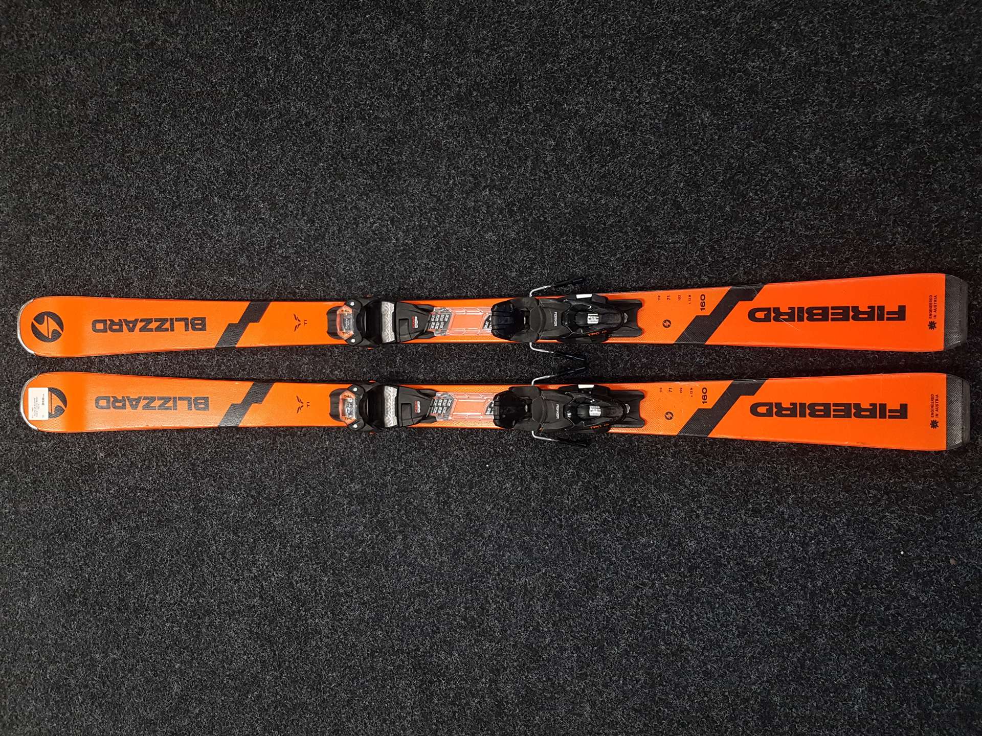 Gebrauchte BLIZZARD Firebird Ski + Marker TPC 10 Bindungen