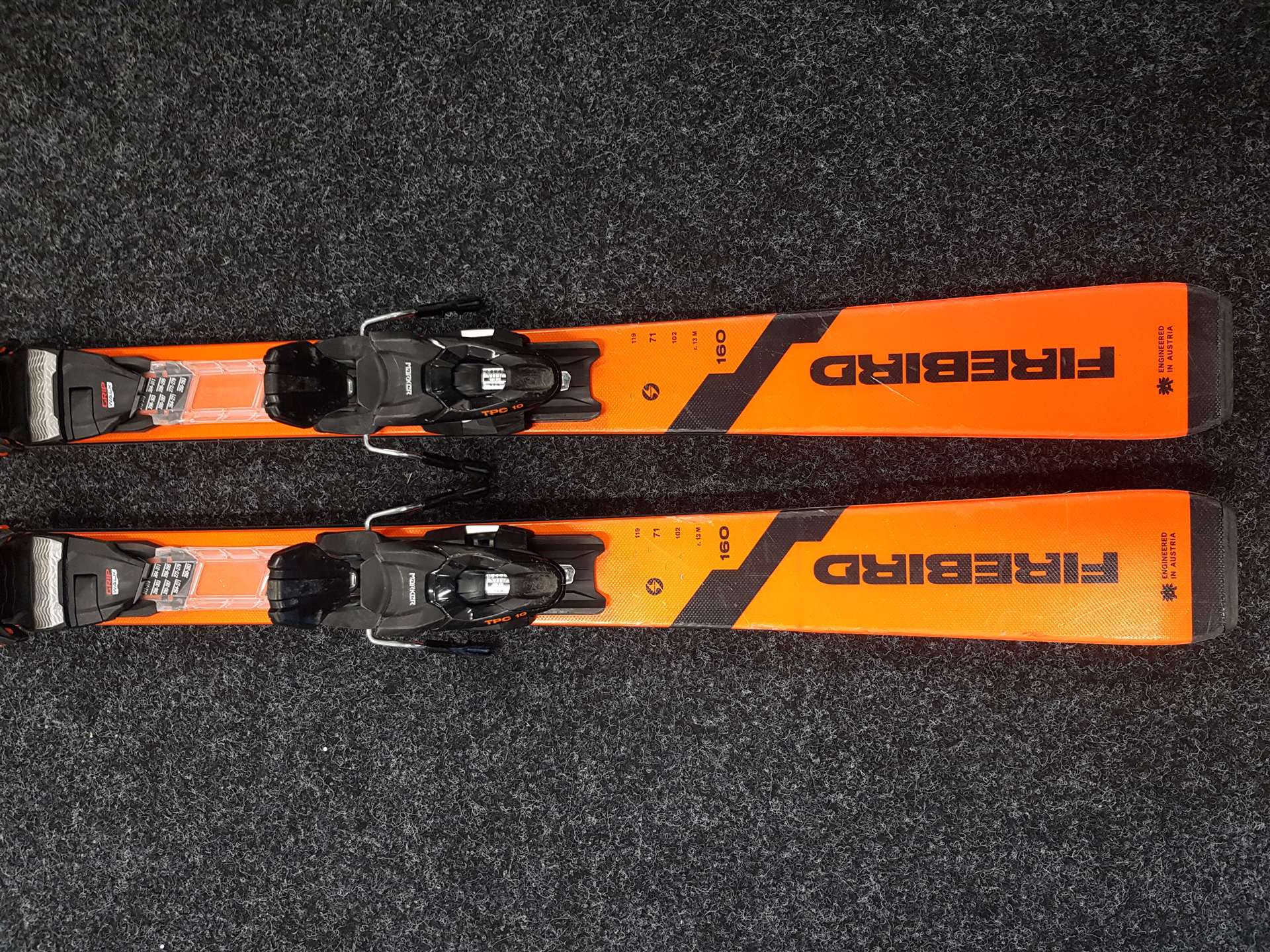 Gebrauchte BLIZZARD Firebird Ski + Marker TPC 10 Bindungen
