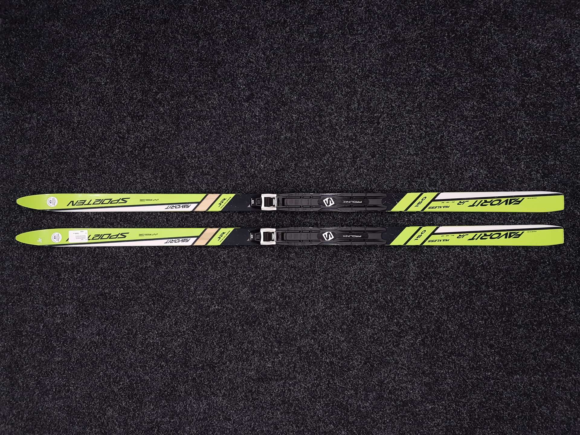 Skis de fond SPORTEN Favorit JR d'occasion + fixations Salomon NNN