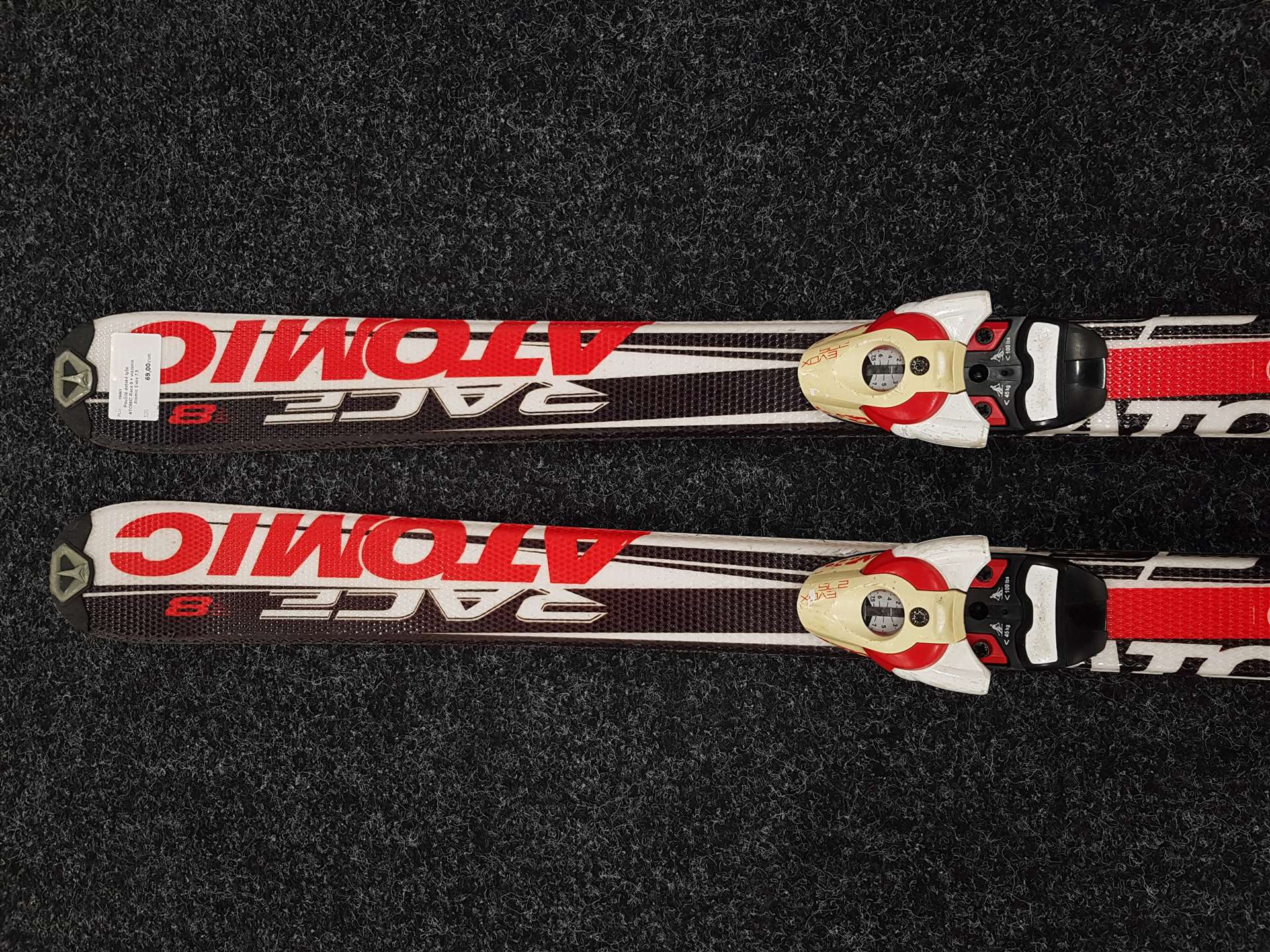 Rabljene dječje skije ATOMIC Race 8 + vezovi Atomic Evox 7.5