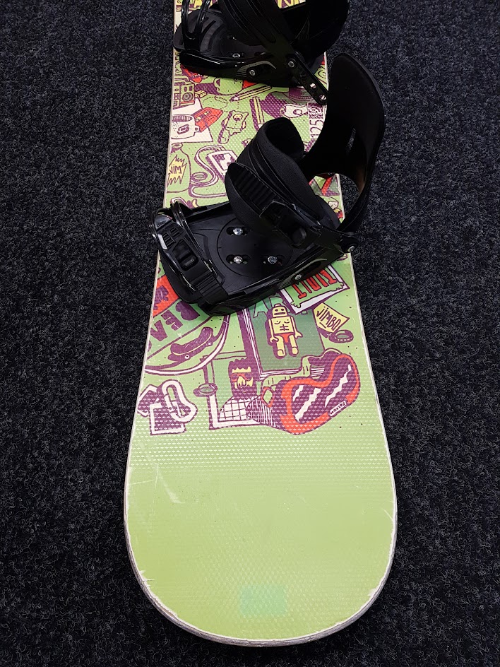 Snowboard SALOMON Jimbo d'occasion + fixations SP taille XS