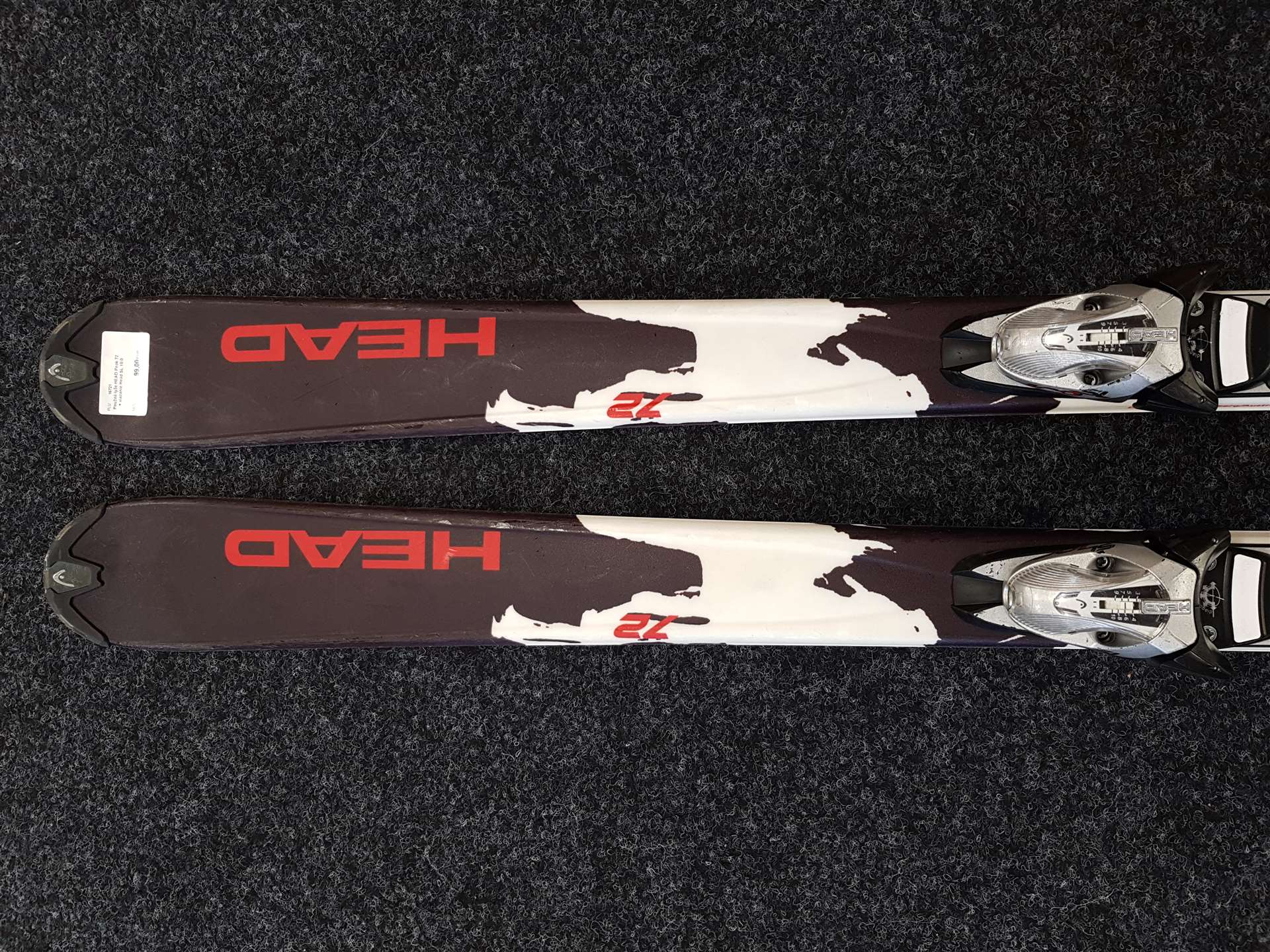 Použité lyže HEAD Peak 72 + viazanie Head SL 10.0