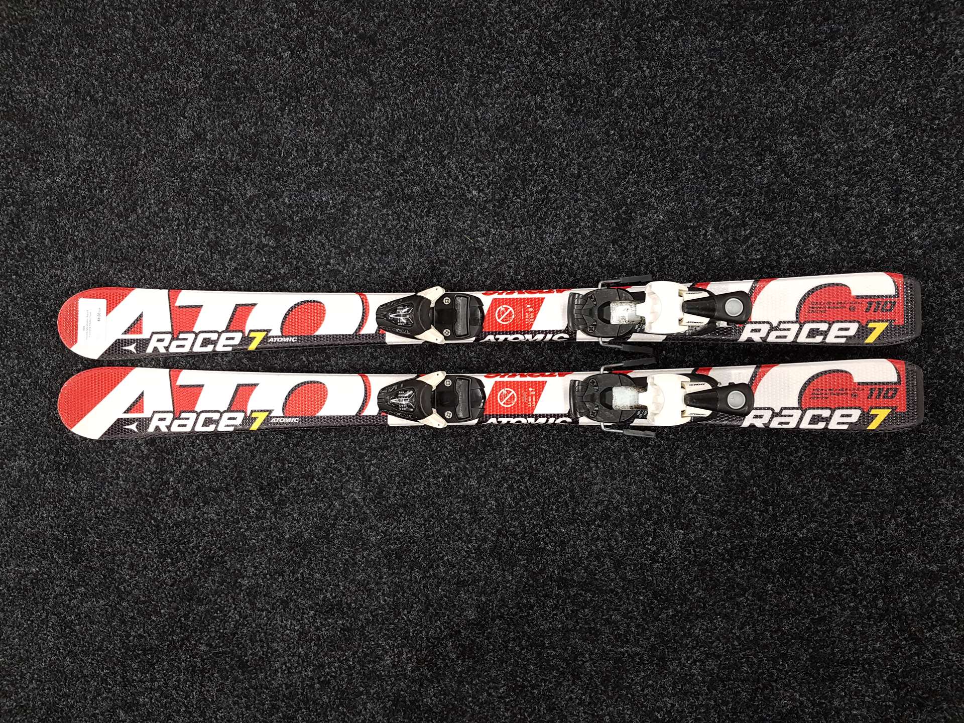 Použité lyže Atomic Race 7 + vázání Atomic Evox