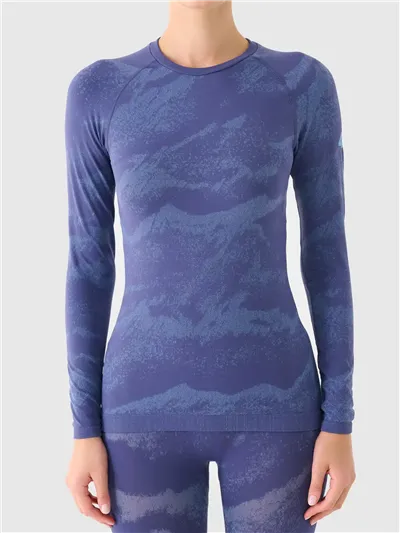 Bielizna termoaktywna damska F208 LIGHT BLUE ALLOVER top