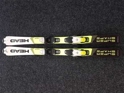 Gebruikte HEAD Super Shape Team kinderski's + HeadSLR 7.5 AC bindingen