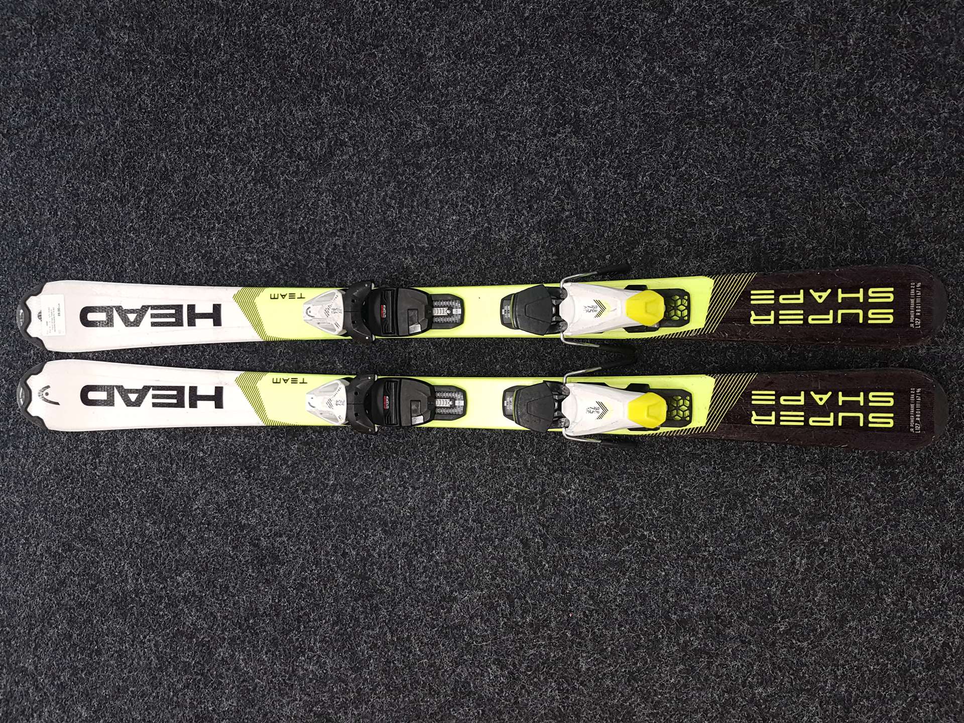Rabljene dječje skije HEAD Super Shape Team + vezovi HeadSLR 7.5 AC
