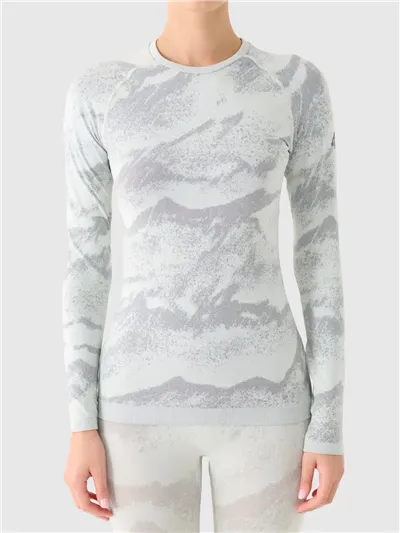 Bielizna termoaktywna damska F208 OFF WHITE ALLOVER top