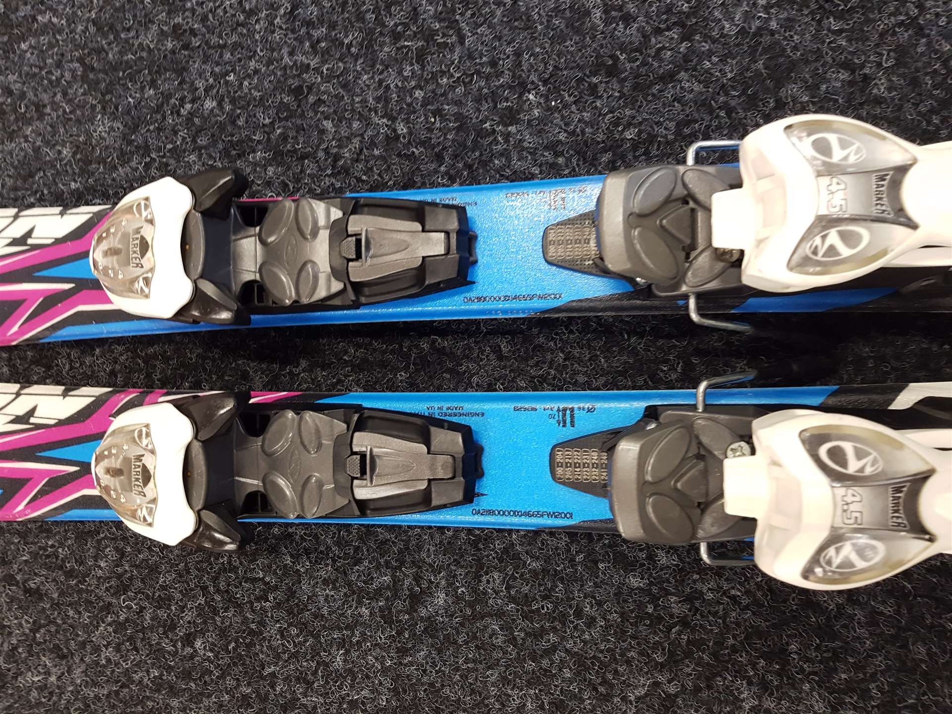 Použité lyže NORDICA Race Team + viazanie Marker M 4.5