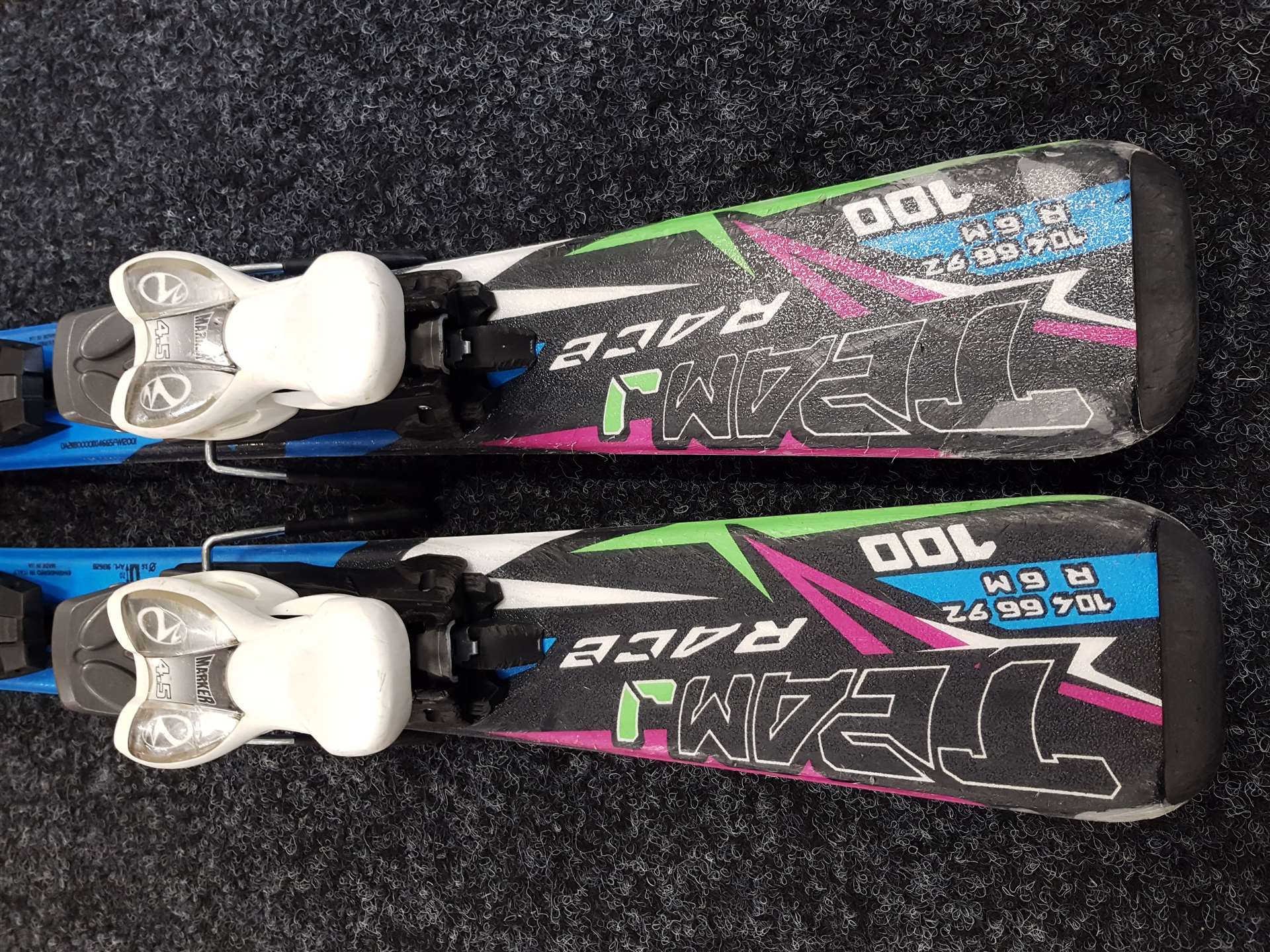 Použité lyže NORDICA Race Team + viazanie Marker M 4.5