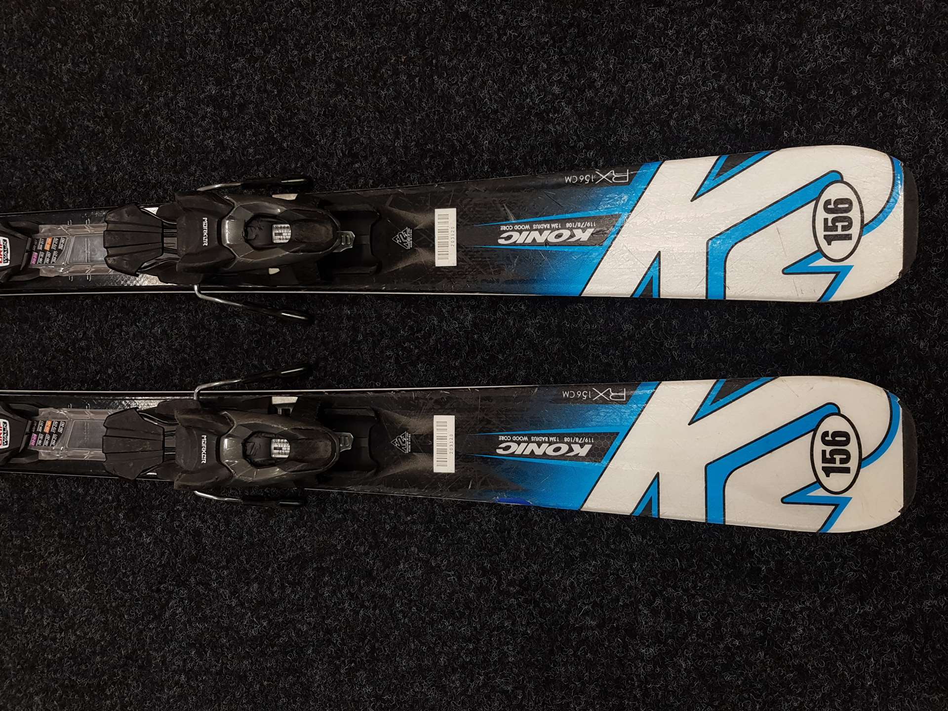 Použité lyže K2 Konic + vázání Marker M3 10