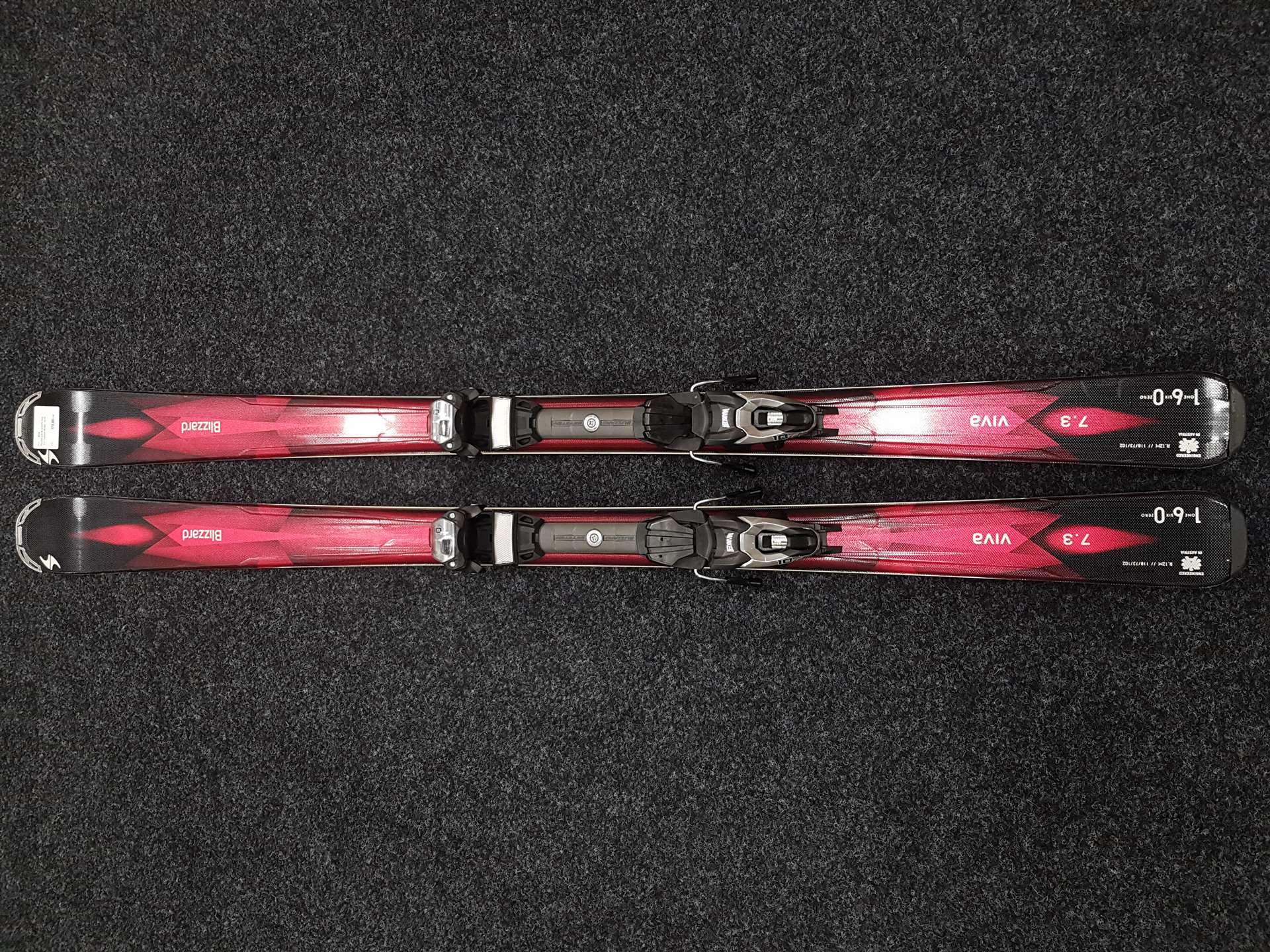 Použité lyže BLIZZARD Viva 7.3 + vázání Marker Tp 10