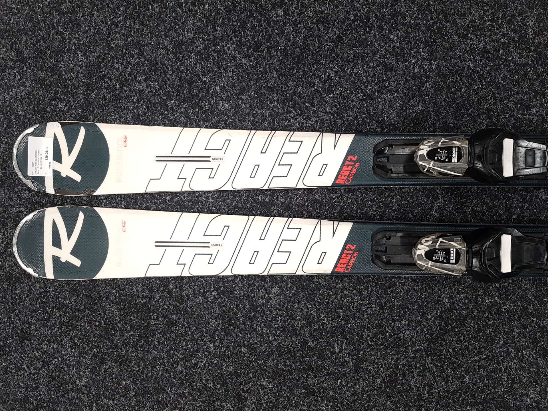 Sci usati ROSSIGNOL React 2 Carbon + attacchi Look Xpress 10